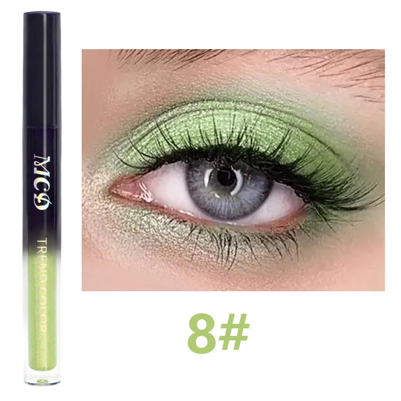 13-Shade Waterproof Liquid Eyeshadow Palette Shine Long-lasting Qme 8