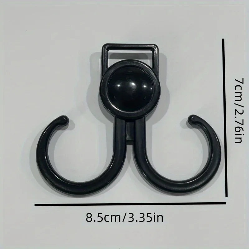 1pc Heavy-Duty Bicycle/Electric Bike Hook - 360° Swivel Dual Hook, Suitable for Bicycles, E-Bikes, Strollers Qme