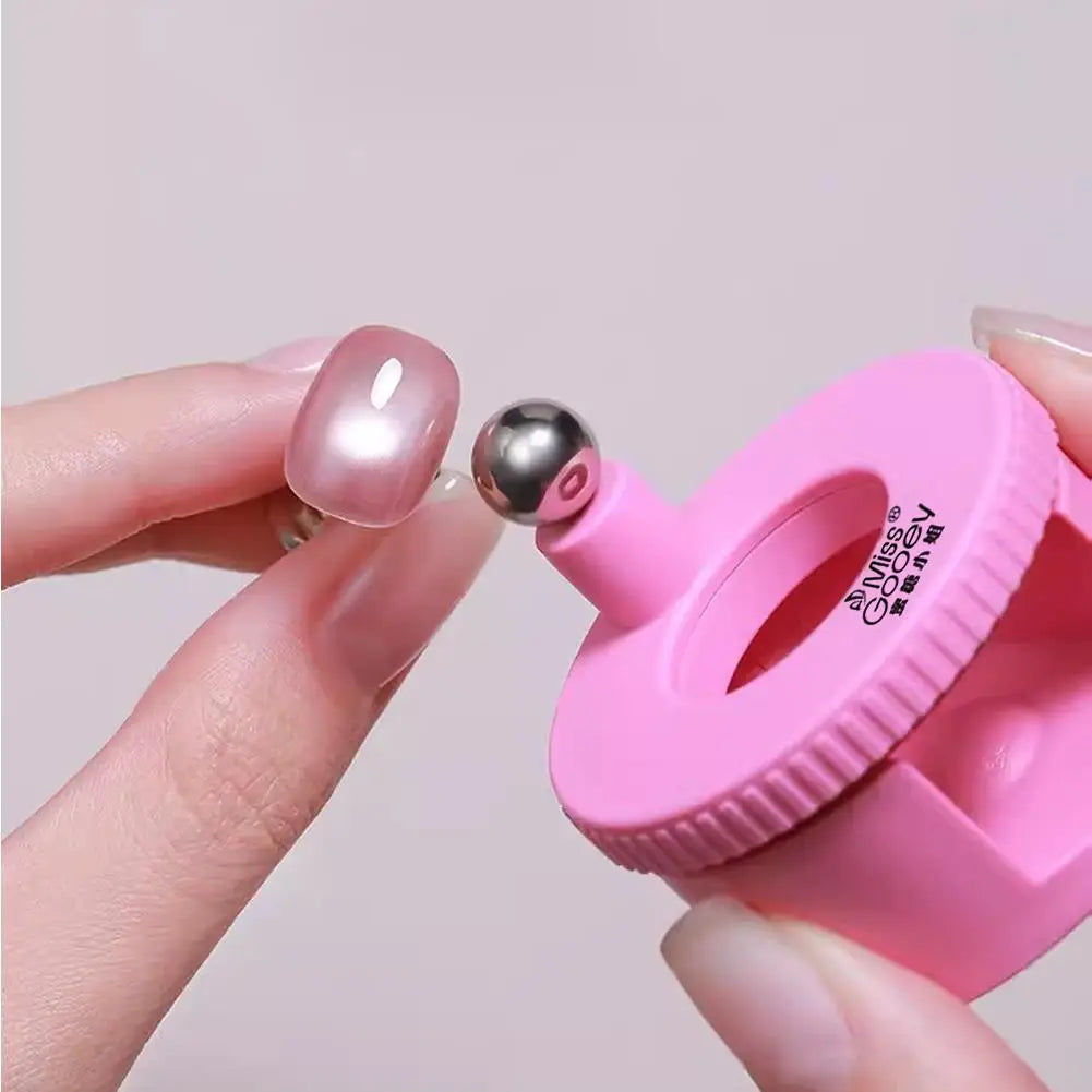 Rotating Cat Eye Magnet Nails Automatic Glass Bead Nail Spinner Qme