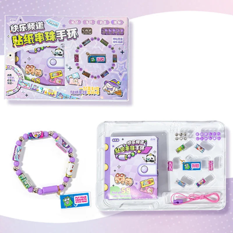 Kawaii Sticker Bead Bracelets for Creative Scrapbooking, Collage, Craft, Office, Phone Cases, Planner & Gifts Qme 2