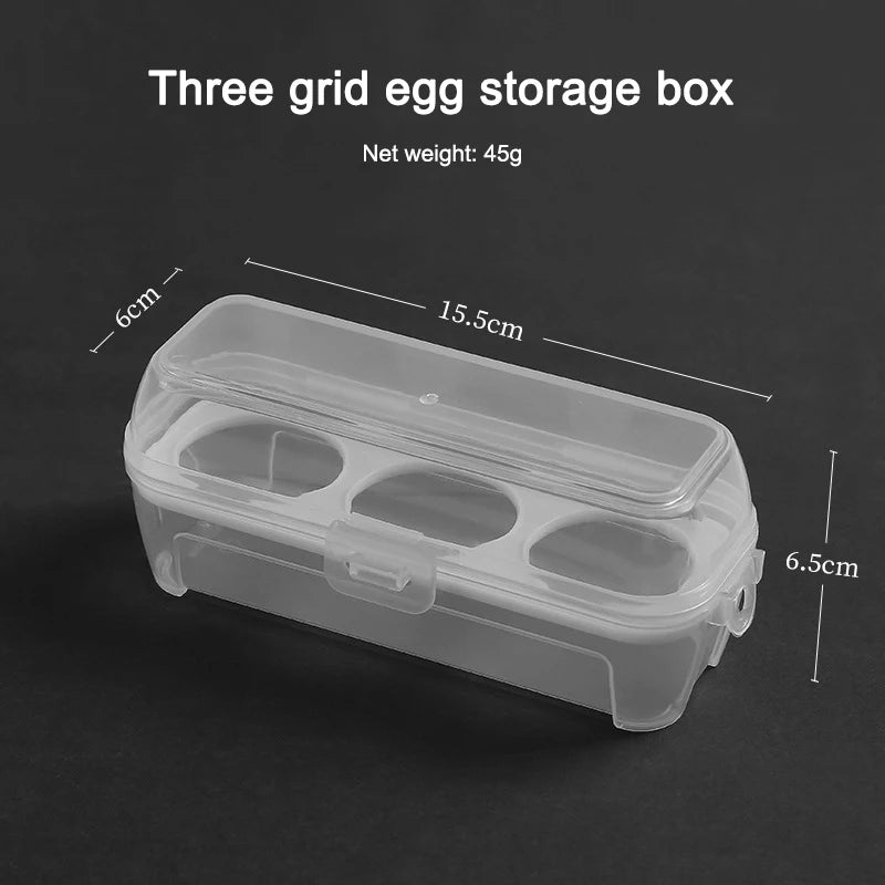 Egg Box 3 4 8 Grids Holder Container Outdoor Camping Picnic Eggs Case Qme 3 white