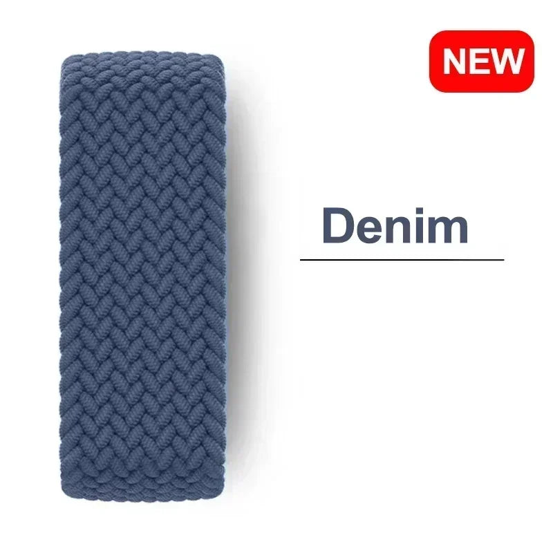 Band For Apple watch Series 10 46mm 42mm 9 7 8 5 SE 6 44mm 45mm 40mm 38 41mm Ultra 49mm bracelet correa Braided Solo Loop Strap Qme