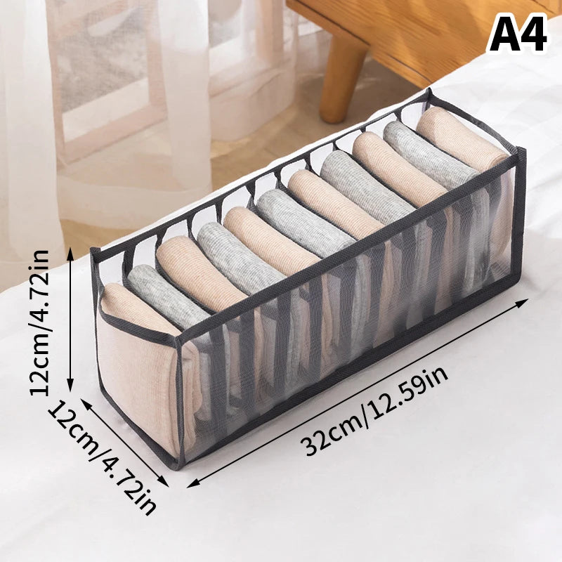 Wardrobe Clothes Organizer Drawers Separator Boxes Underwear Bra Qme A4