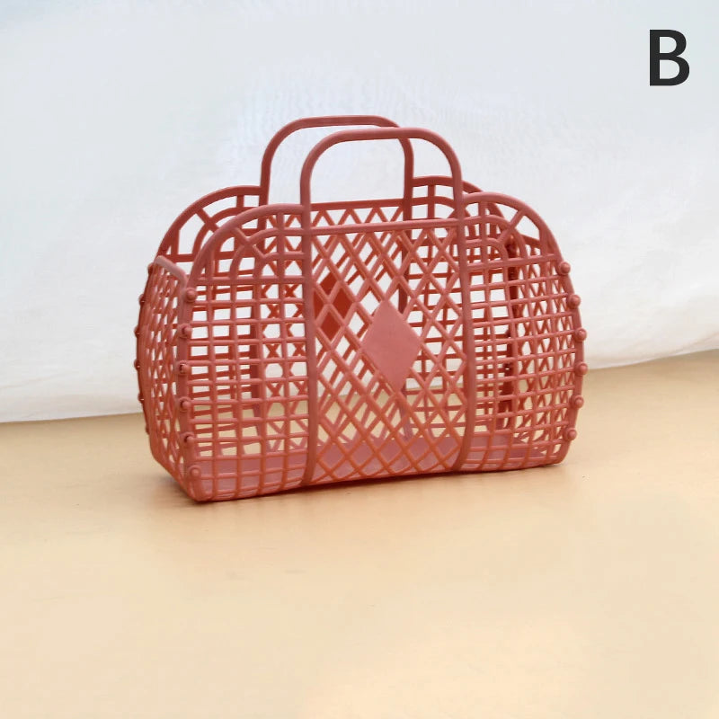 Shopping Basket Home Storage Organization Detachable Shower Plastic Qme B