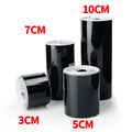 3/5/7/10CM Glossy Black Vinyl Wrap Stripes Window Trim Film Car Interior Pillar Decals Stickers for Vehicle Qme Black 500CM 10CM