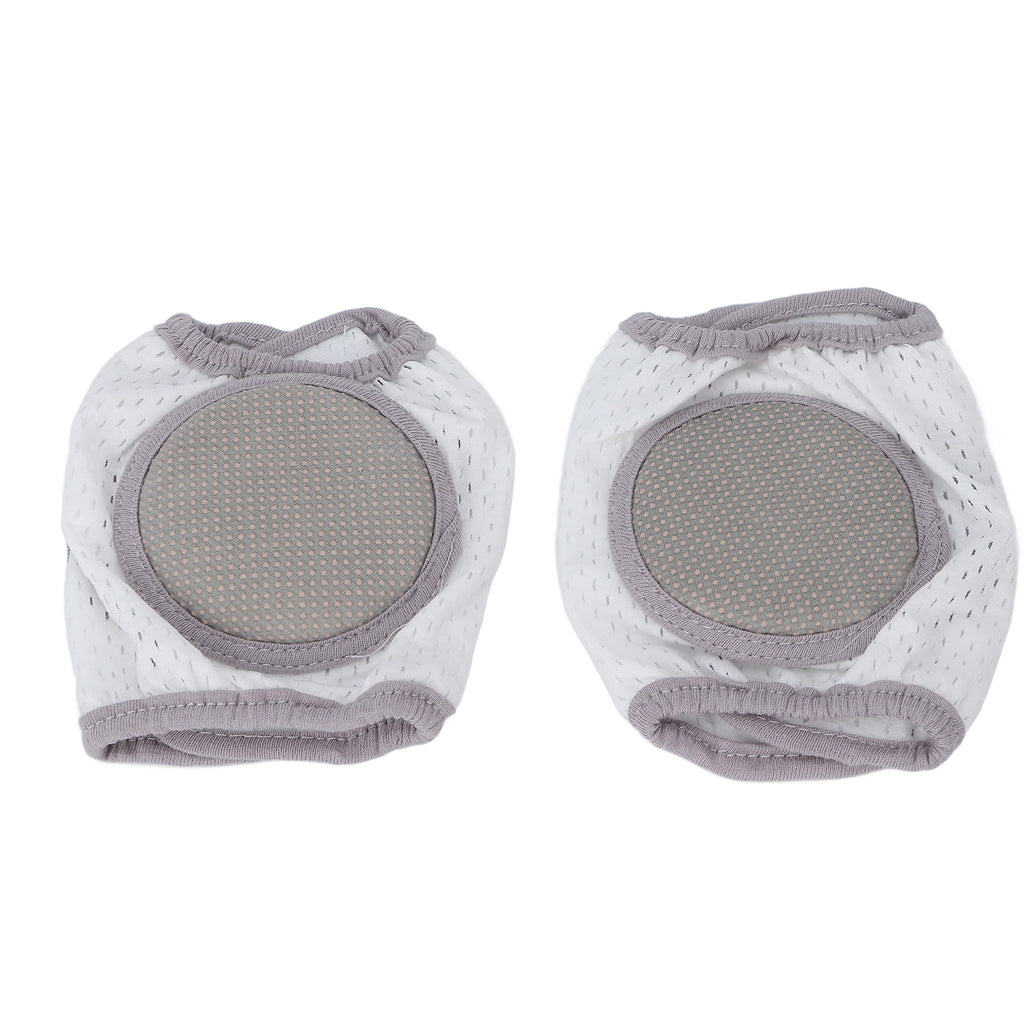 Baby Crawling Pads Soft Cotton Elastic Unisex Prevent Slip Infant Knee Cover Baby Knee Protectors Crawling Knee Pad Qme GRAY
