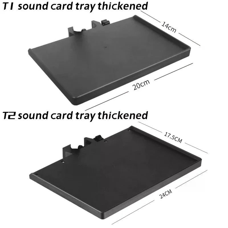 Microphone Stand Soundcard Tray Clip Holder Live Tripod Bracket Mic Qme