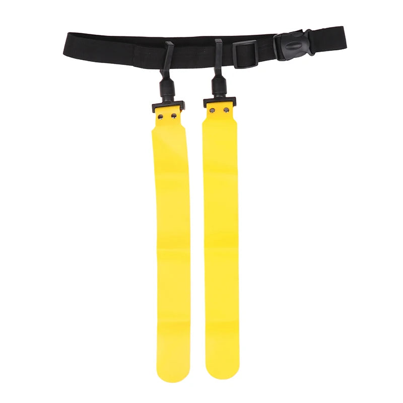 Adults Youth Rugby Training Belt Adjustable Soccer Flag Tag Waist Qme Yellow