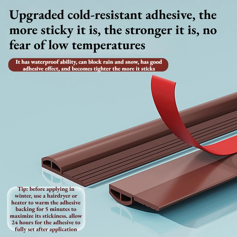 Door Draft Stopper Under Seal Strip Windproof Soundproof Weatherstrip Qme