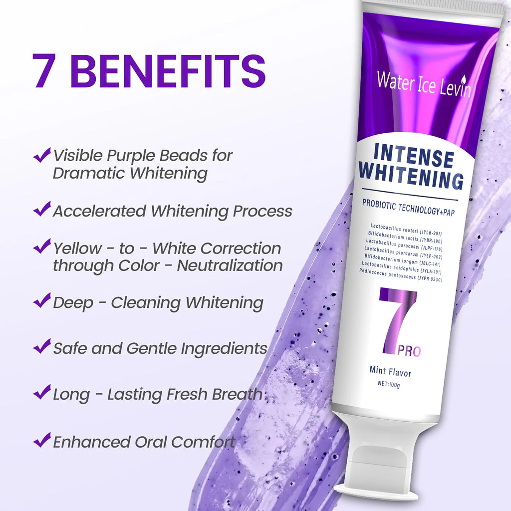Probiotic Whitening Toothpaste - Helps Maintain Healthy Gums, Keeps Breath Fresh, Oral Care Set - Suitable for the Whole Family Qme