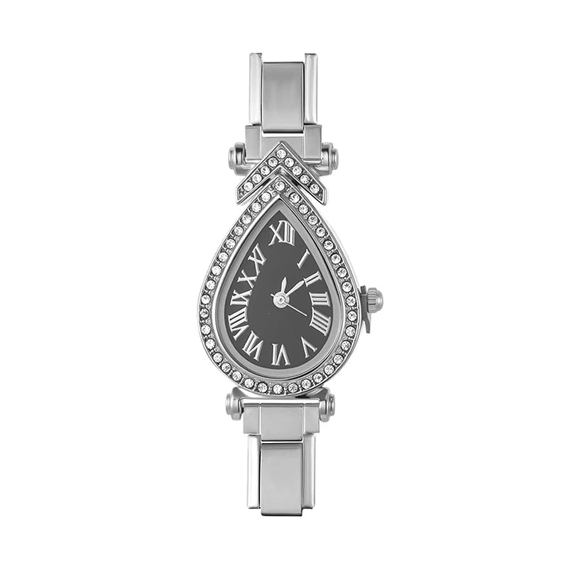 2026 Y2K Printed Pattern Dial Women's Stainless Steel Simple Square