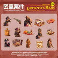 15 Sheets Detective Theme Large PET Sticker Pack for Scrapbook DIY Photo Frame Collage Journal Decoration Qme 4