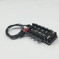 Motherboard 4-pin PWM Hub Magnetic Board FAN HUB Computer Temperature Control Speed Control Board Four-line Fan Controller Qme Large 4P