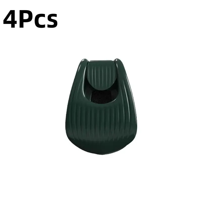2 4 Fishing Rod Holder Fixer Clip Pole Compact Design Qme 4Pcs Green