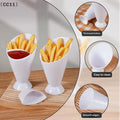 Fries Shelf Holder Assorted Sauce Chips Dip Snack Cone Stand Cup Two Qme Default Title