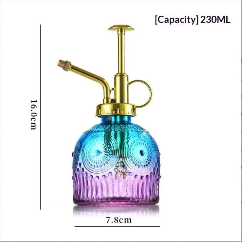 Watering Can Colored Glass Spary Bottle Plant Mister House Plants Qme gold Purple