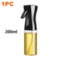 1pc 200/300/500ml Kitchen Oils Sprayer Oil Spray Spray Oil Sprayer Household Edible Olive Atomized Misty Oil Tank Air Fryer Qme Black 200ml