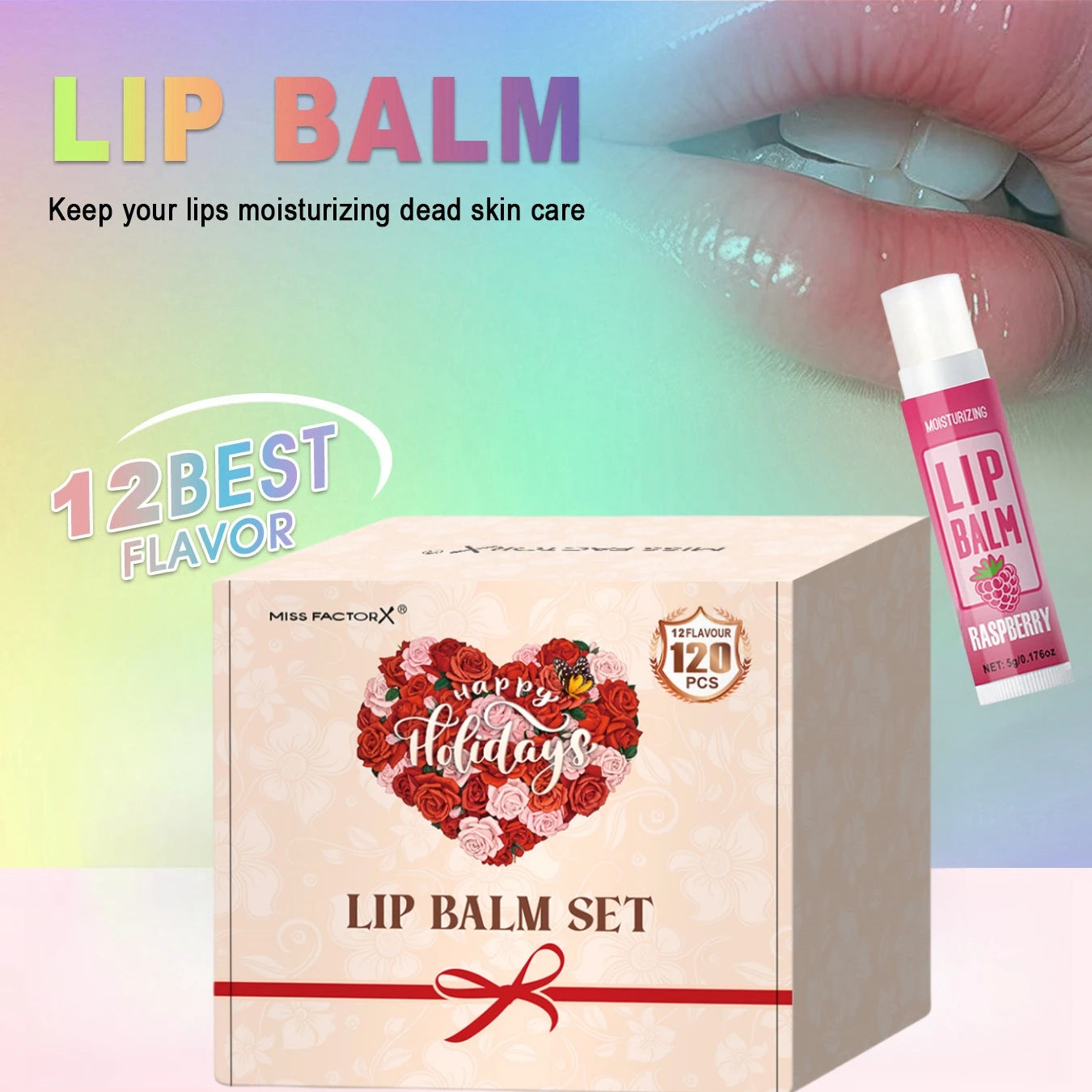 120pcs holiday gift box lipstick set moisturizing moisturizing and shiny Valentine's Day gift, luxury gift for women, and gift f Qme