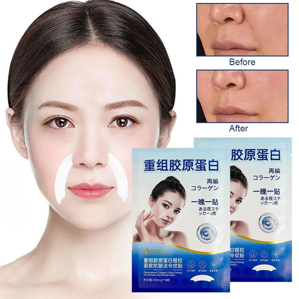 New Facial Patches Alcohol-Free with Niacinamide Collagen Aloe Vera for Brow-Line Wrinkles Suitable for All Skin Types Care I9D7 Qme