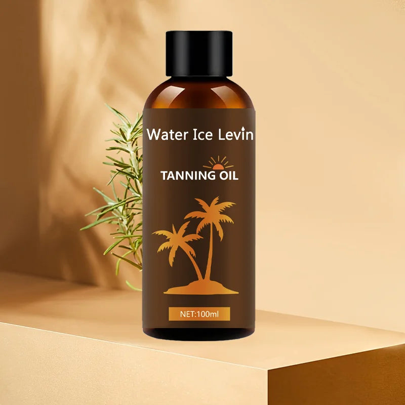 Hydrating Tanning Oil with Hyaluronic Acid & Collagen for Smooth, Elastic Skin, Non-Greasy, For Daily Use All Skin Types. Qme