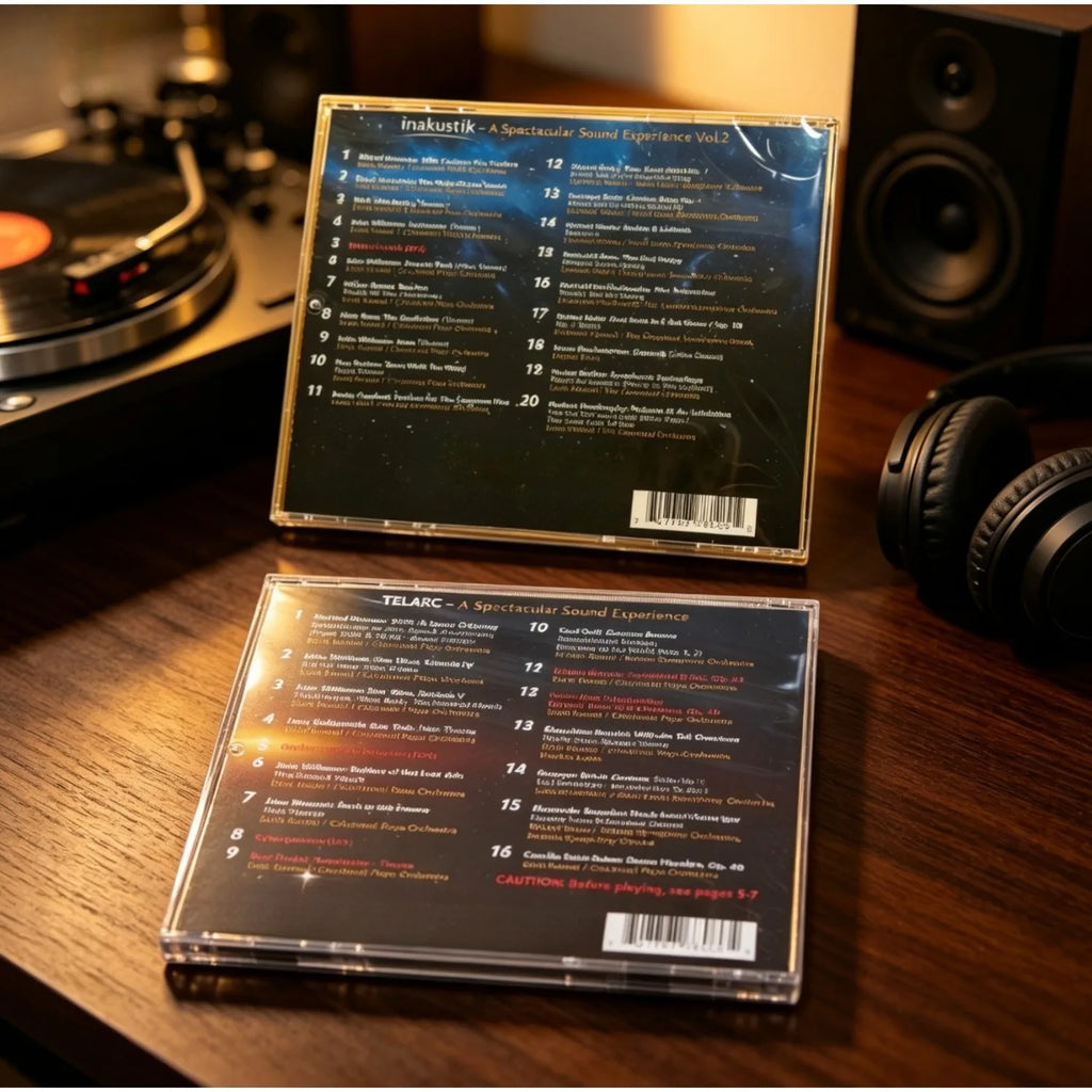 A Spectacular Sound Experience Vol.1+Vol.2 Set, Set or Single Available，Featuring Telarc 24K Gold CD Inakustik UHQ-CD Editions Qme