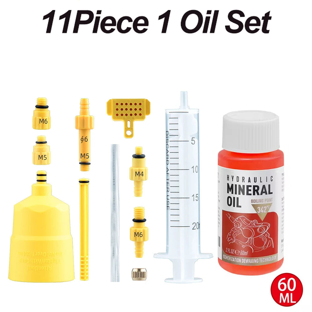 High Performance Bike Brake Mineral Oil - 60ml/2oz - Ideal for Shimano and Tektro Hydraulic Brake Systems Qme Rose