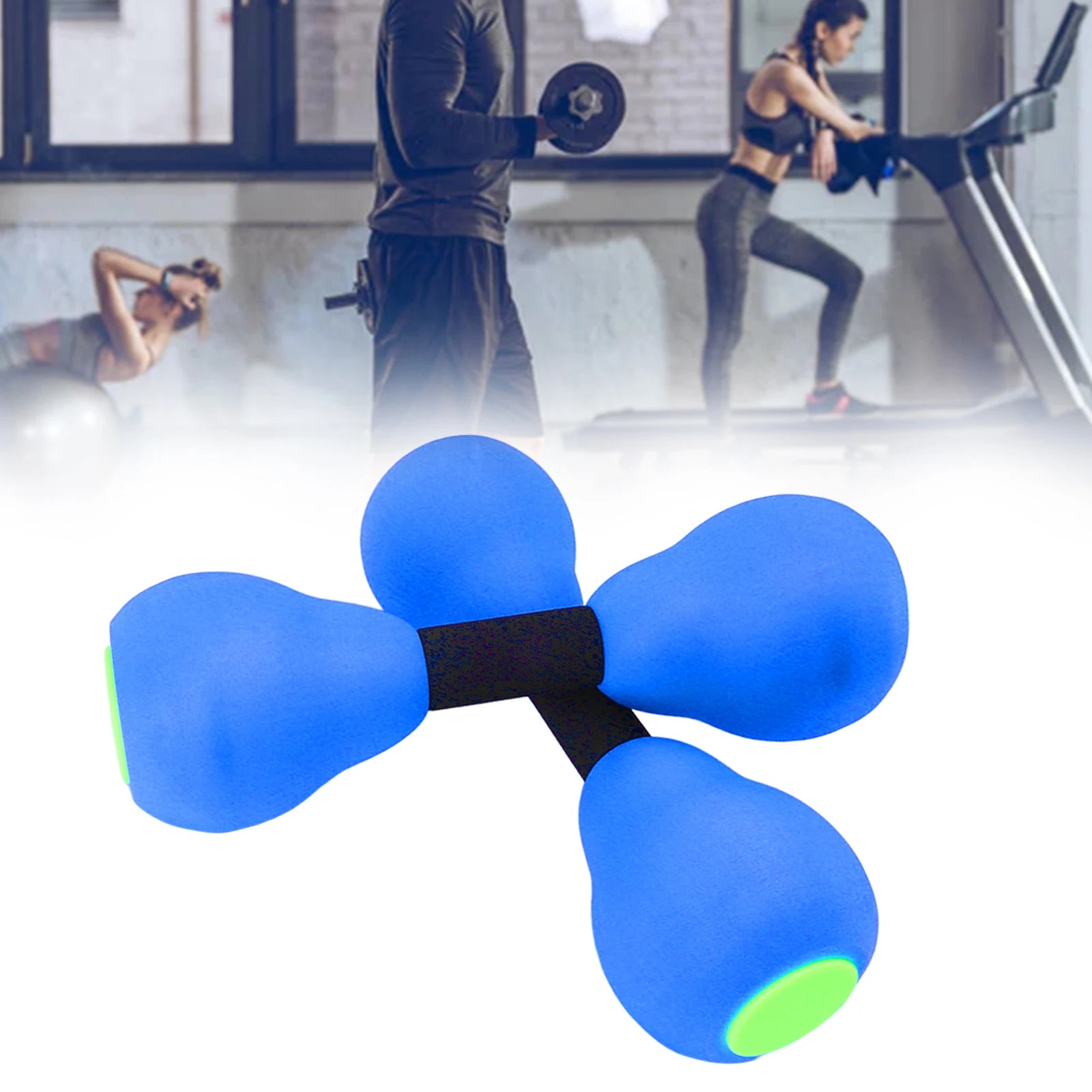 Aquatic Dumbbells Women Aquatic Dumbbells Floating Muscle Building Quickly Drying Water Weights for Fitness Blue Water Dumbbells Qme
