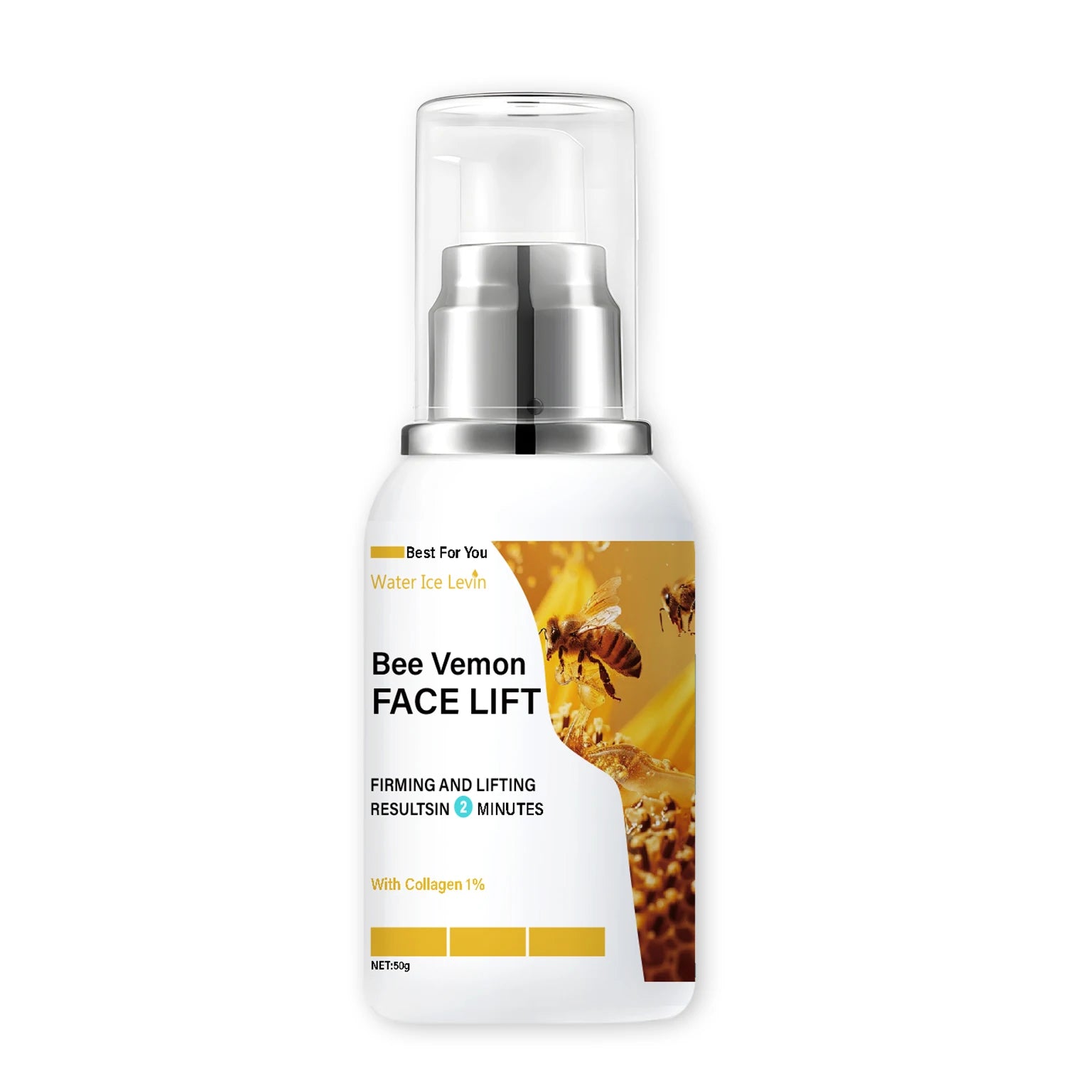 Bee Venom Face and Neck Cream, Moisturizing, Easy to Absorb, Long-Lasting Nourishment, Anti-Dryness, Suitable for All Skin Types, Unisex, Hypoallergenic, Perfect Gift Qme A 50g