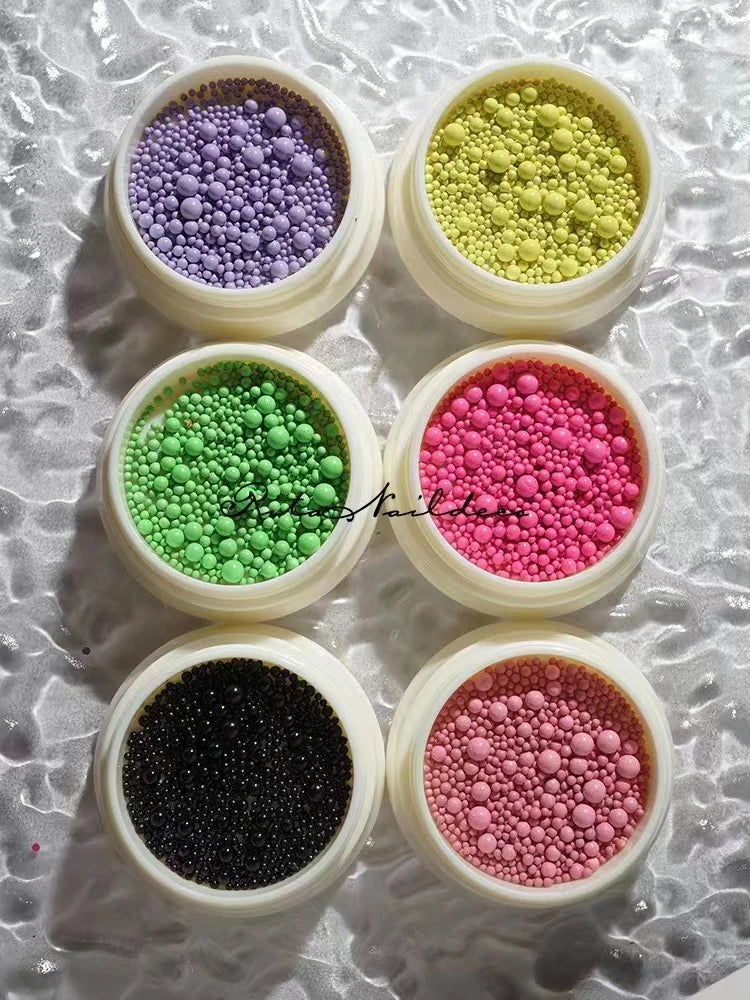 Macaron 3D Steel Ball Stud Accessories Flower Charm Resin Design Qme WHITE