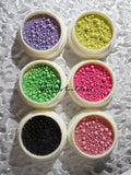 Macaron 3D Steel Ball Stud Accessories Flower Charm Resin Design Qme WHITE