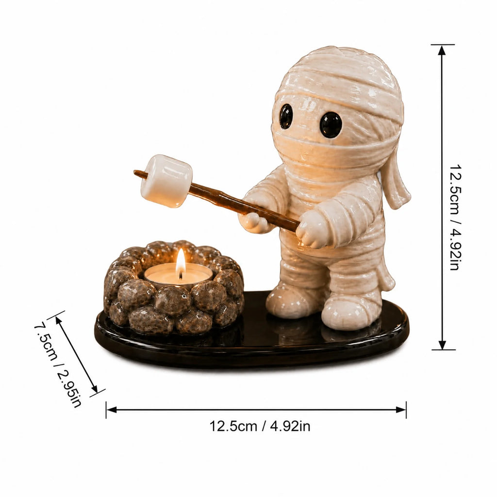 New Creative Halloween Ghost Mummy Campfire Candle Holders Candlestick Fashion Party Wedding Table Candle Stands Decoration Qme