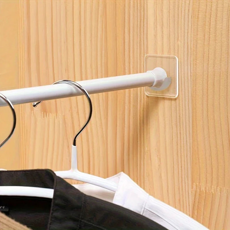 2pcs/set, Punch-free Wall Hook, Door Decoration Key Rack, Punch-free Wall Hook, Adhesive Strong Load-bearing Door Rear Hook Qme