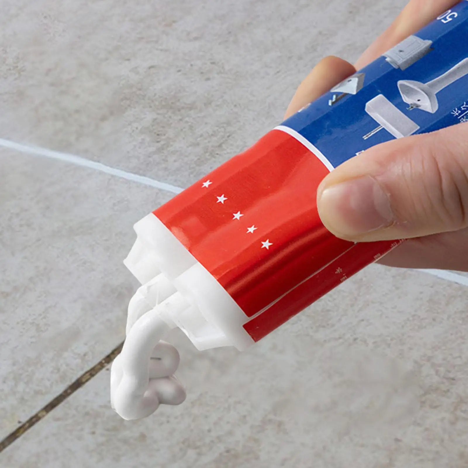 Ceramic Tile Hole Filler Porcelain Repair Filler Paste Grout Sealing Crack Filler Tile Repair Paste Strong Adhesion for Tile Qme