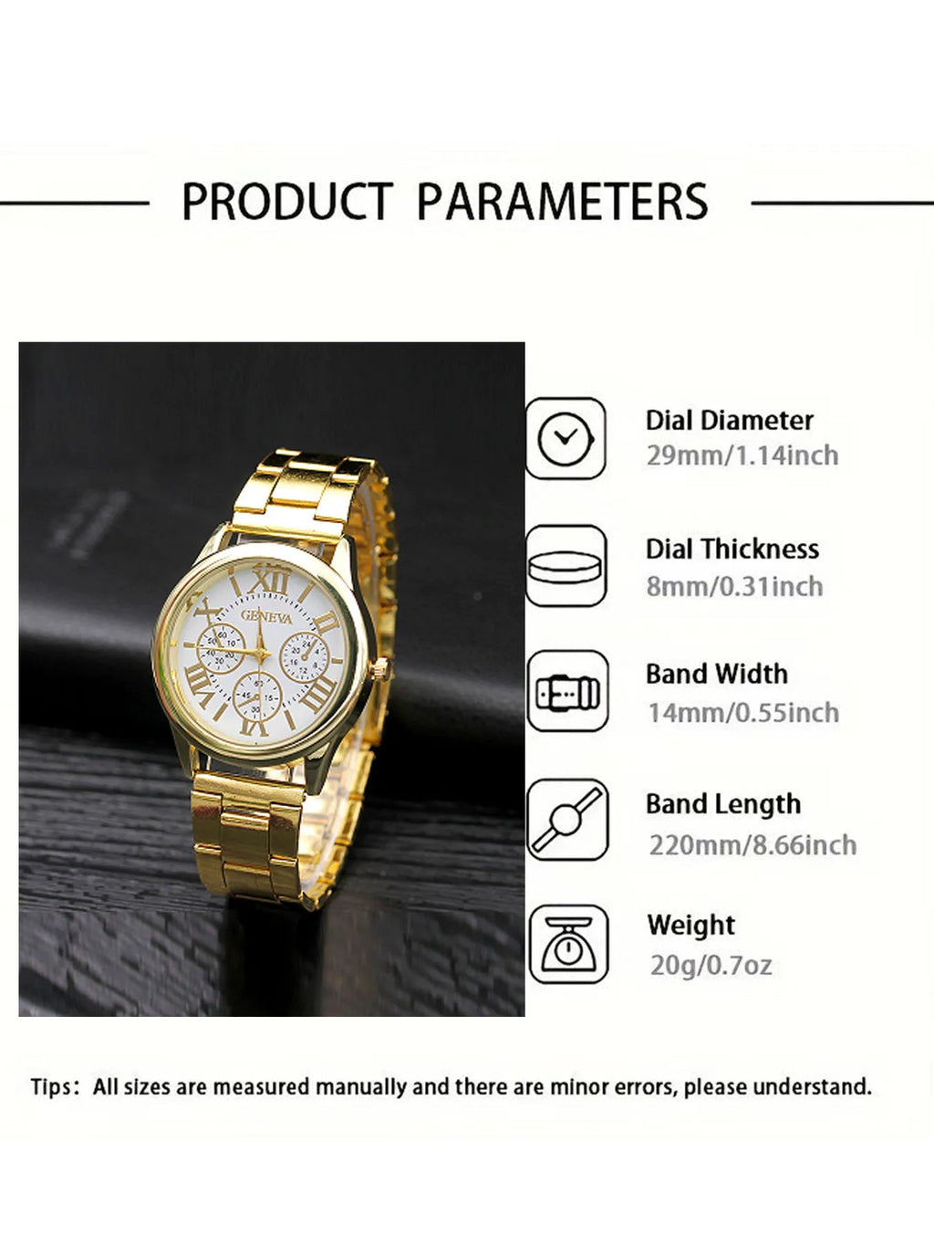 Quartz Watch for Women Deco 3 Eyes High-end Light Luxury Women Watches Stainless Steel Ladies Wristwatch Clock Qme