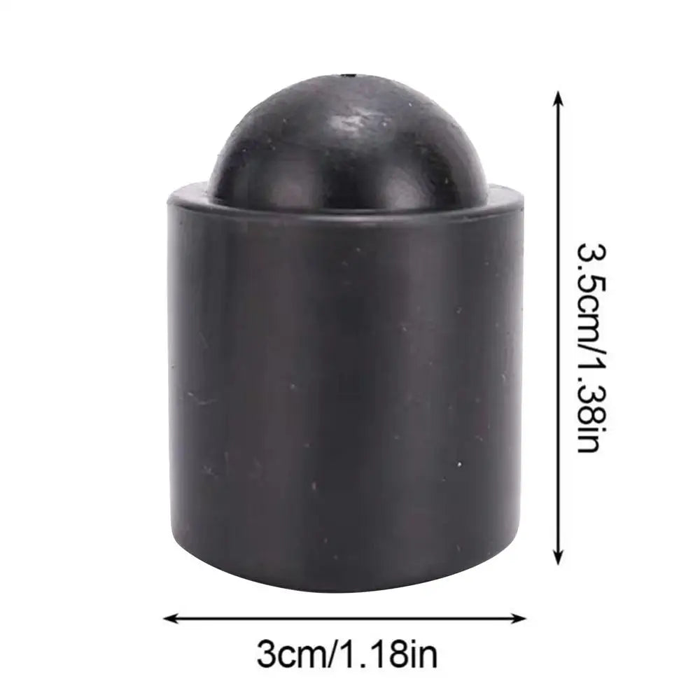 Pool Cue Bottom Cover Billiard Stick Tail Rubber Sleeve Great Fit Absorber Tool for Billiard Novice Professions Enthusiasts Qme Black