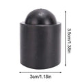 Pool Cue Bottom Cover Billiard Stick Tail Rubber Sleeve Great Fit Absorber Tool for Billiard Novice Professions Enthusiasts Qme Black