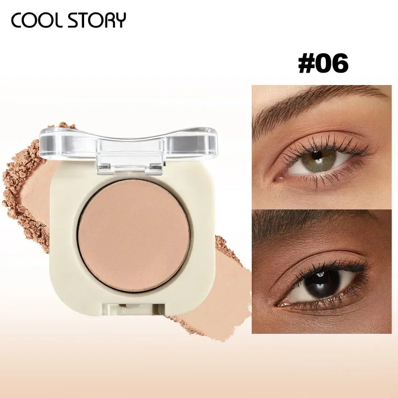 Eyeshadow Palette - Matte & Shimmer Nude Colors, Multi-Use Makeup Palette for Eyes & Face, Smooth Formula, Long Lasting Pigment Qme 06 Nude Pink