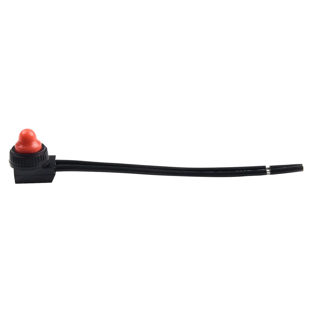 1 PC 12V Waterproof Latching Push Button On-Off Switch With Leads Wire Plant Lamp Agricultural Irrigation Cultivation Switch Qme