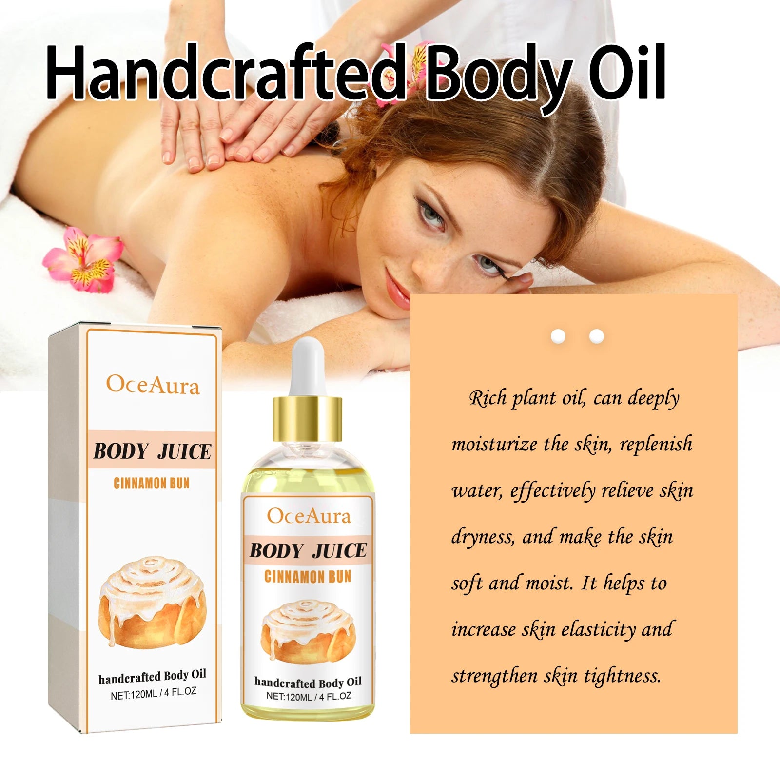 Sweet Fragrance Body Oil Multiple Delightful Scents Moisturizing Nourishing Skin Care Lightweight Non Greasy Fast Absorbing Qme
