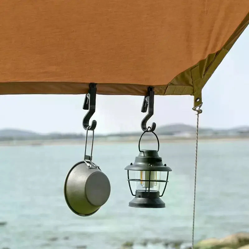 Premium Portable Outdoor Canopy Clip Versatile Hook Rack Camping Qme