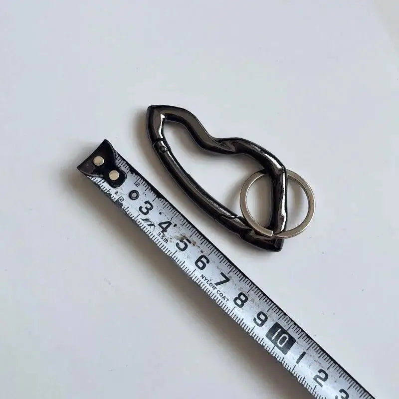 Zinc Alloy Bag Charm Trinkets Keychain Cross Carabiner Keychain Camping Hiking Outdoor Climber Waist Pendant Accessories Gift Qme A9