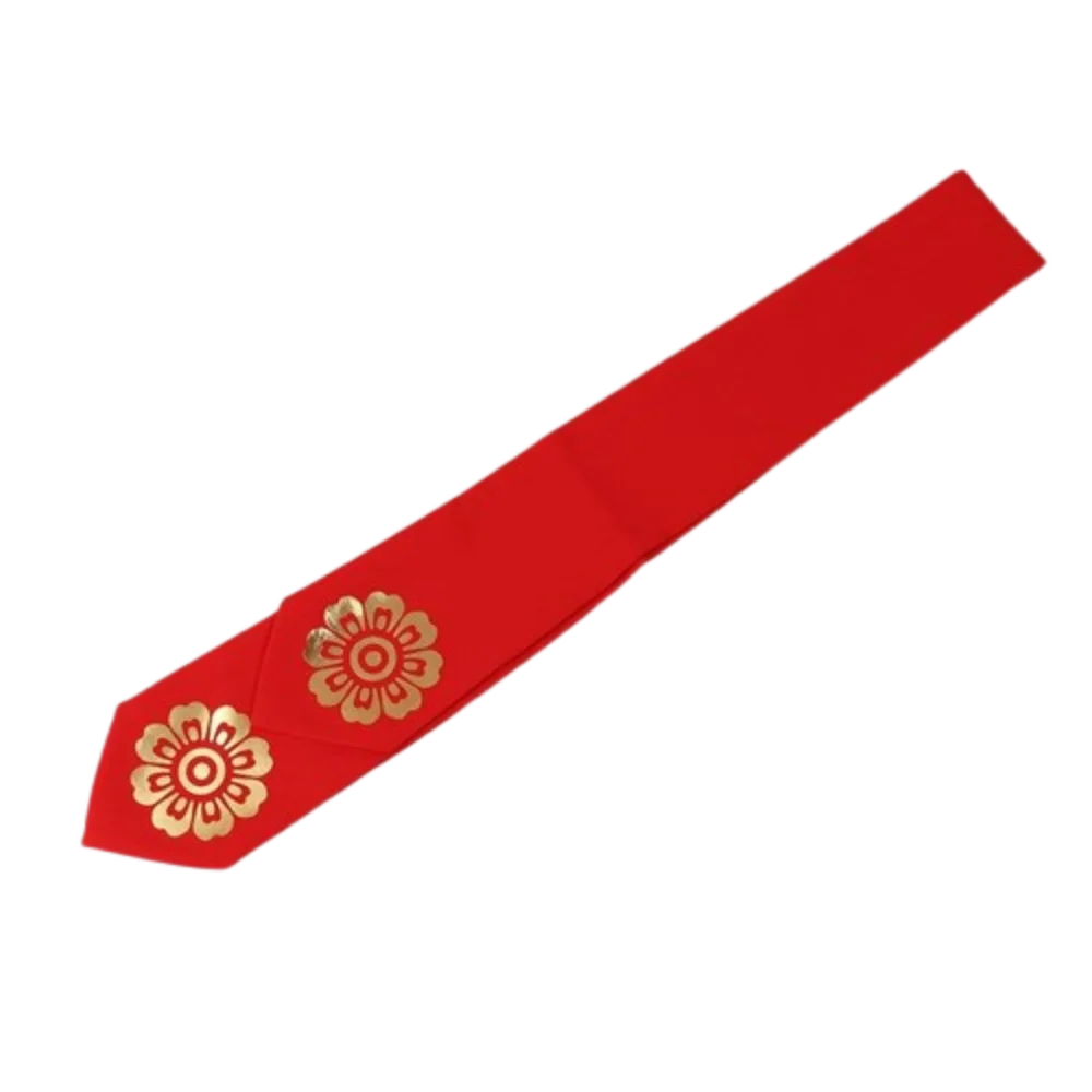 Gift Flower Korean Headband Ribbon Court Korean Hanbok Hairband Hair Clip Headdress Stage Dance Costume Performance Qme Red