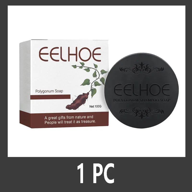 Polygonum multiflorum Thunb Super Soap Shampoo Cold Process Soap Shampoo Bar Pure Plant Shampoo Hair Treatment Qme 1 PC