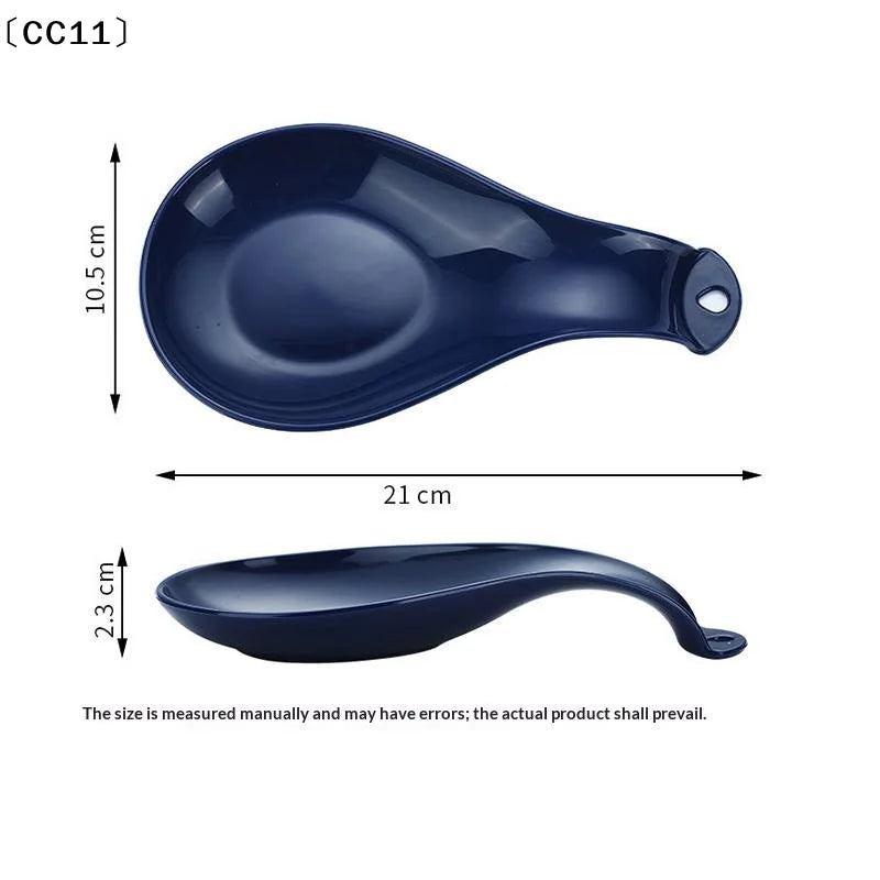 Spoon Rest Large Ceramic Holder Heat-resistant Cooking Dishwasher Qme