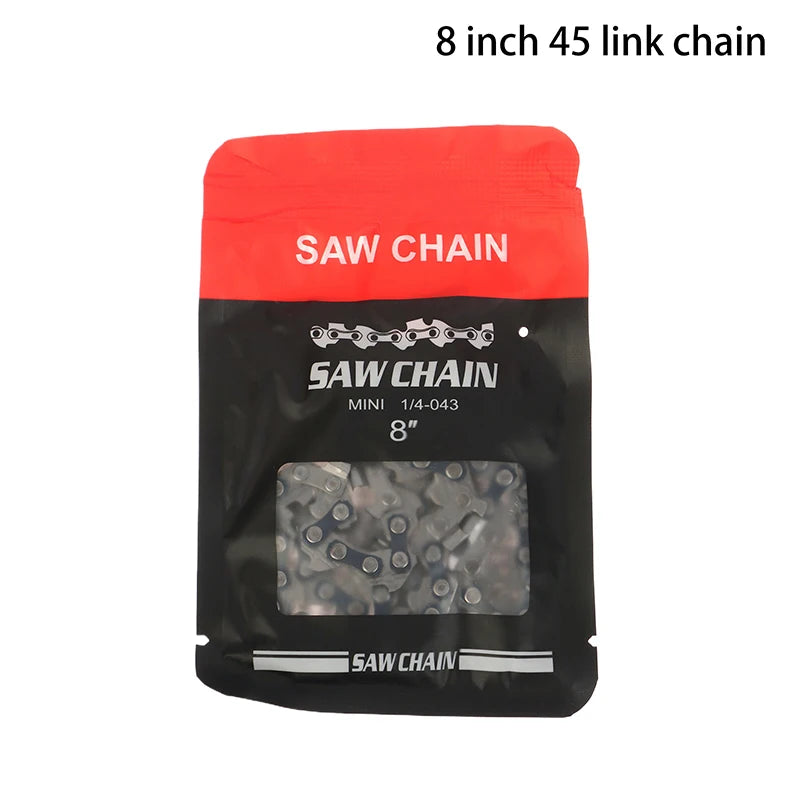 4/6/8/12/14/16 Inch Metal Chainsaw Chain Spare Parts Link Chainsaw Saw Chain Blade For Electric Saw Accessories Wood Cutting. Qme 8inch 45 link chain