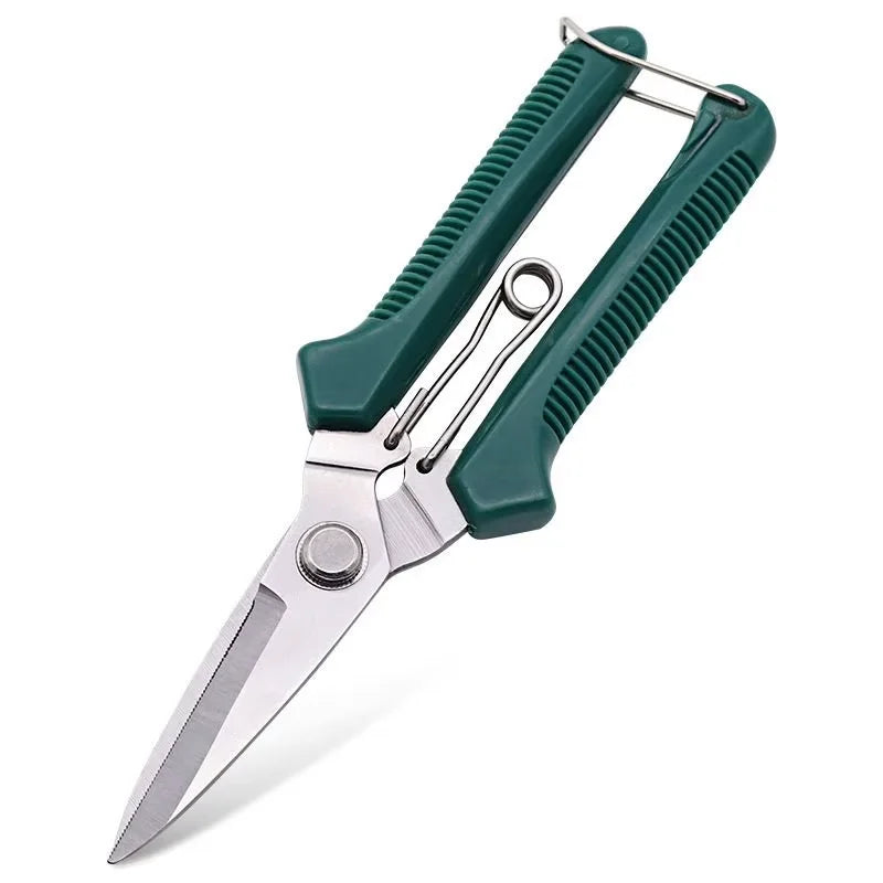 Straight Head Pruning Shears Non-slip Handlestainless Steel Outils Qme