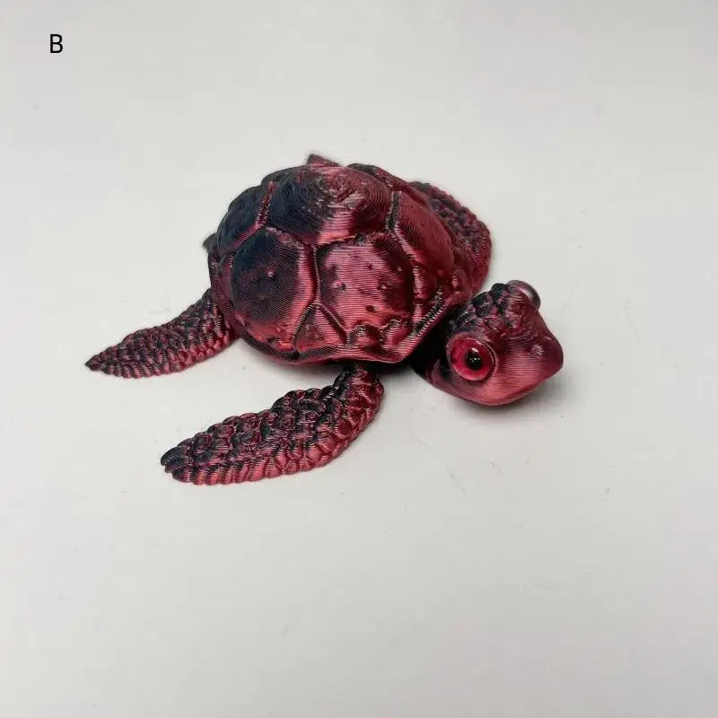 3D Printed Turtle Figurines Movable Joints Collection Desktop Decoration Ornaments Holiday Gifts Qme B