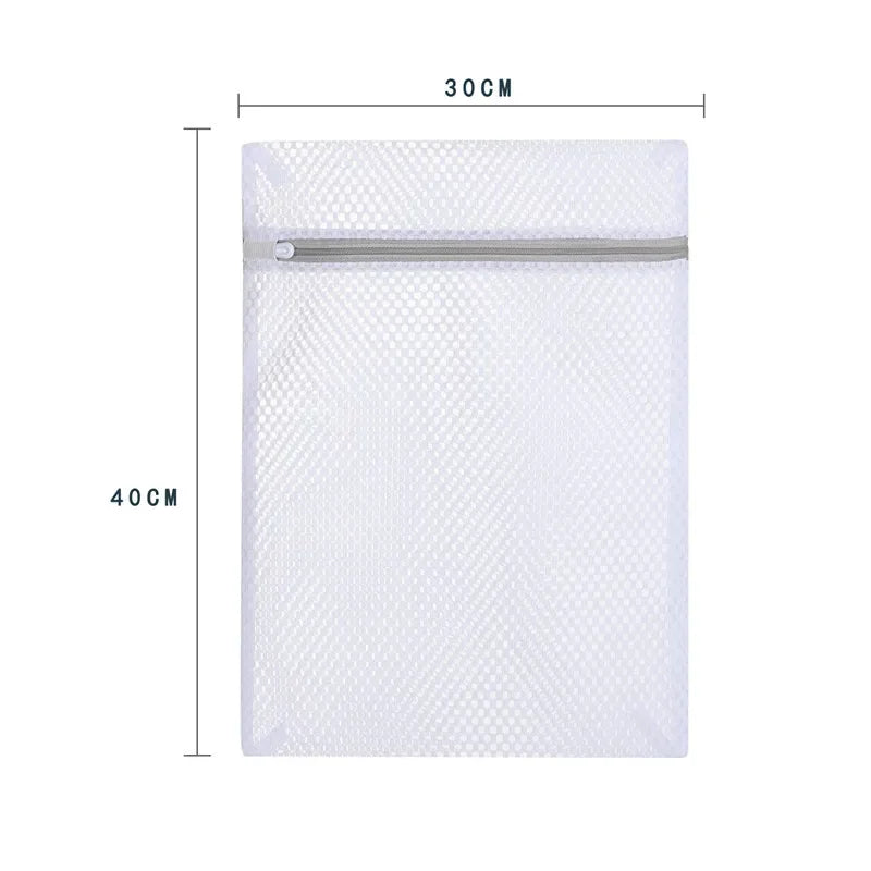 5Pcs Mesh Laundry Bags Durable Honeycomb Mesh Laundry Organizer Bags Reusable Washing Machines Bag Qme 40X30cm
