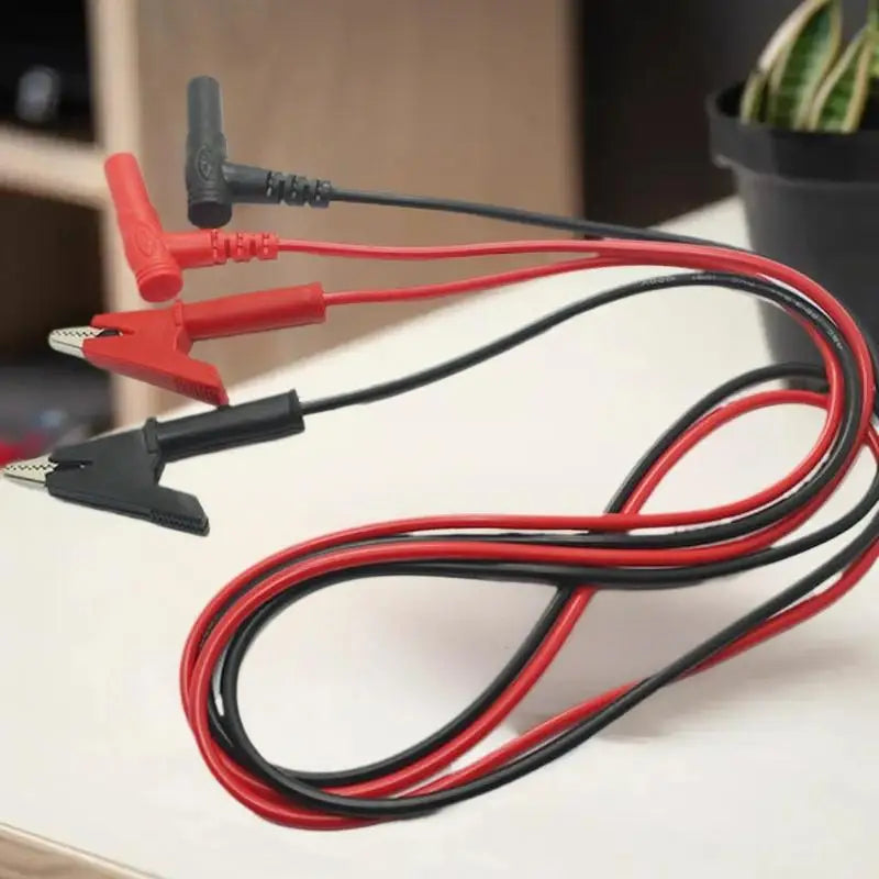 10A Crocodile Clip Electrical Test Lead Multimeter Testing Alligator Qme
