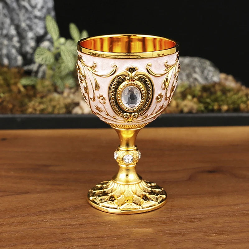 Metal Chalice Goblet Vintage Wine Champagne Liqueur Cup Perfect Bars Qme A1